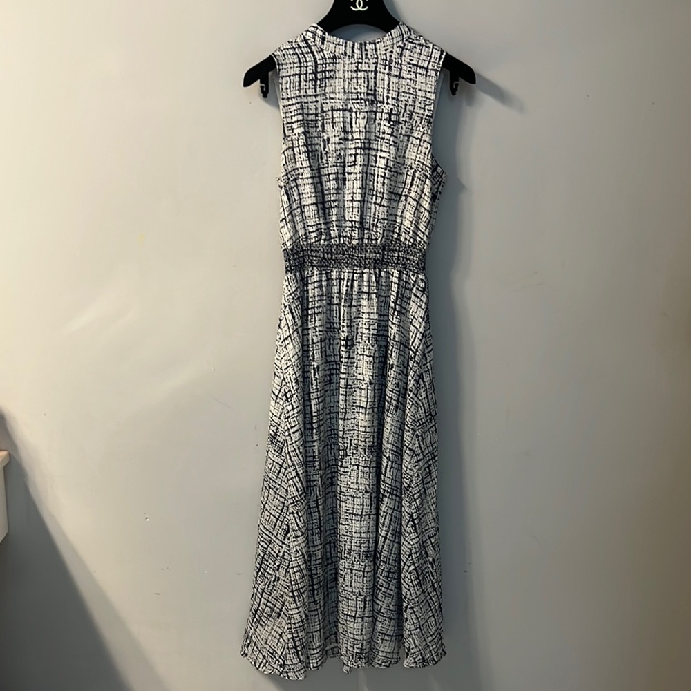 Darling Black and White Midi Dress
